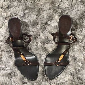 Gucci Suede Brown Heels